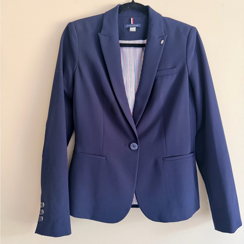 Tommy Hilfiger Navy Single-Button Tailored suits